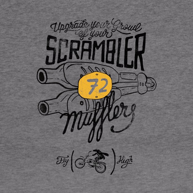 Scrambler Mufflers by KUMAWAY